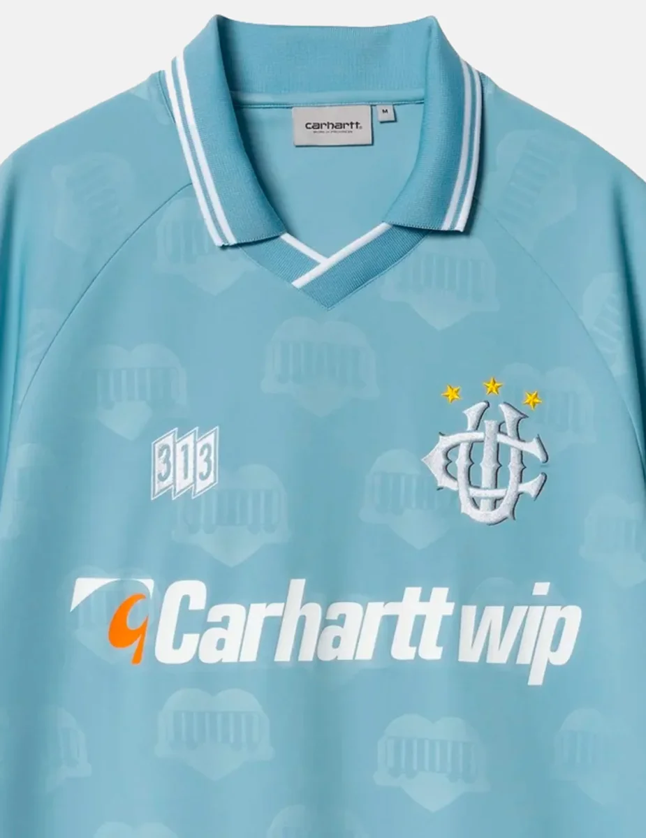 Camiseta CARHARTT WIP HARTT’S FOOTBALL - Bluebird - Imagen 4