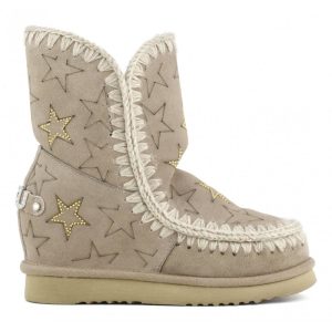 Mou eskimo inner wedge short laser stars & studs CAMEL