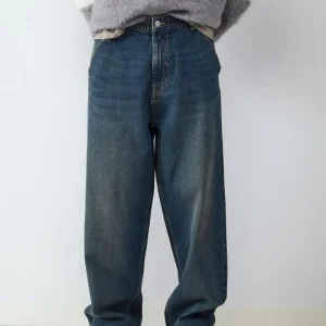 JEAN SKATER BMK-Vintage Dark Blue Denim