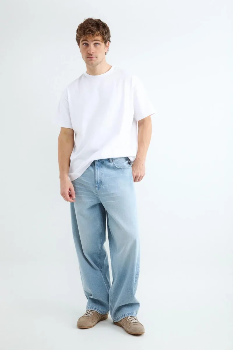 JEAN LOOSE BMK-Light Blue Denim - Imagen 2