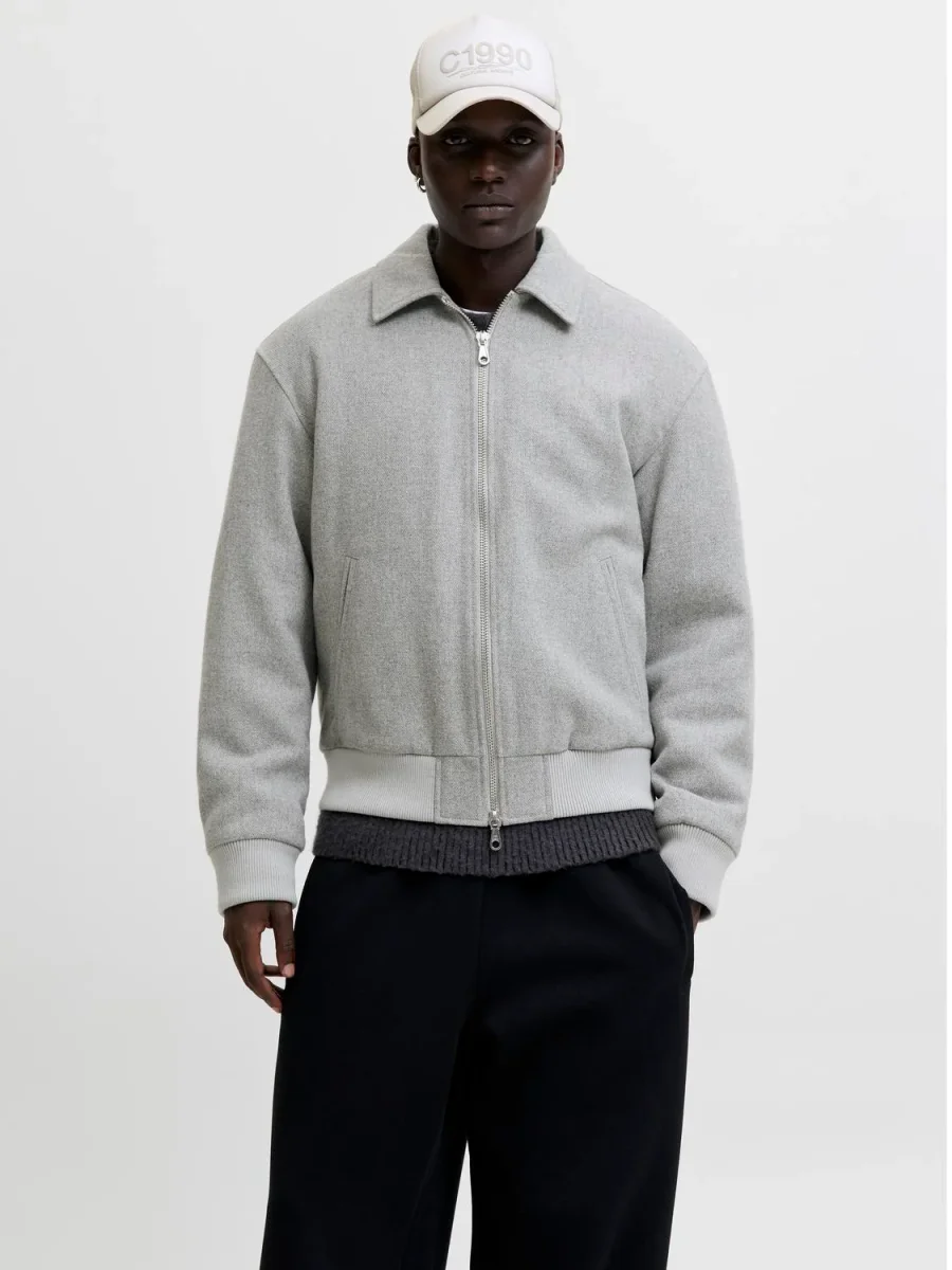 CAMPERA BOMBER COVER - Grey Melange - Imagen 2