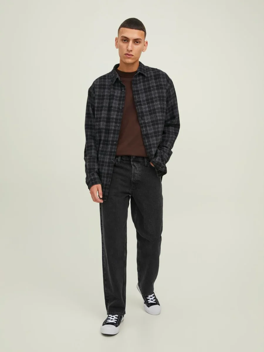 JEAN LOOSE TIRO ALTO EDDIE 275 - Black Denim - Imagen 4