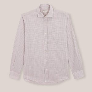 Camisa de Algodón - Cuadros Burdeos y Verde