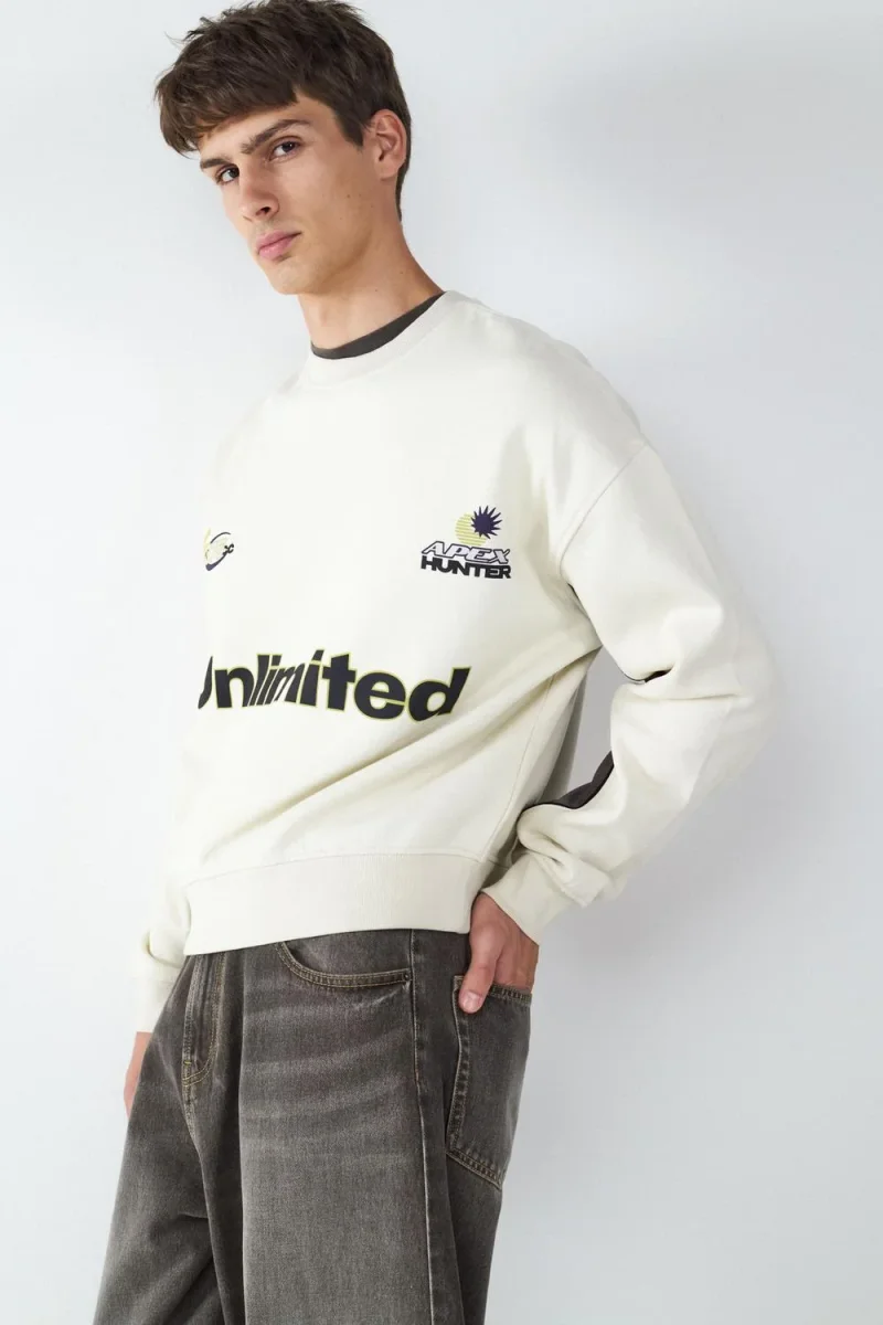 BUZO RELAXED FOOTBALL BMK-White - Imagen 6