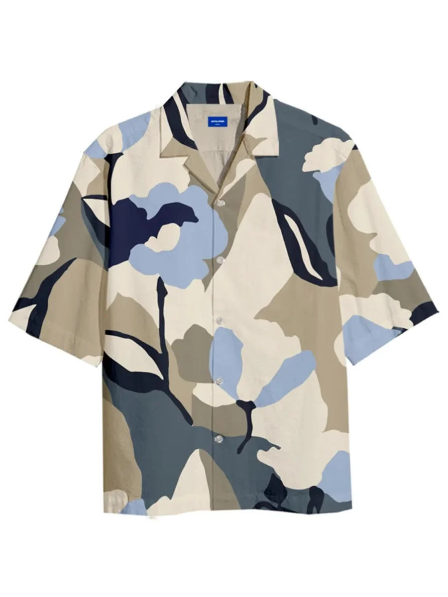 CAMISA RELAXED ESTAMPADA LUKE - Antique White - Imagen 3