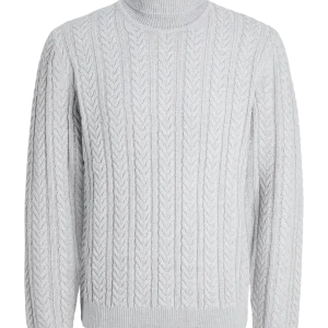 SWEATER REGULAR TEJIDO BULSEAN - Light Grey Melange