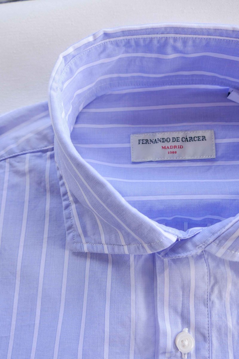 Polera de Algodón - Rayas Azul y Blanco - Imagen 4