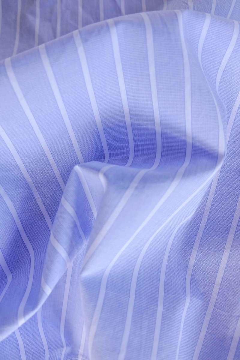 Polera de Algodón - Rayas Azul y Blanco - Imagen 7