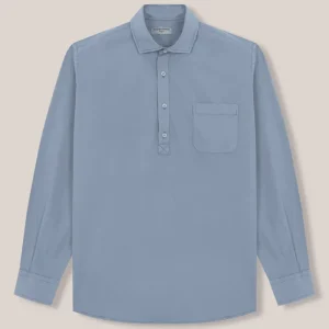 Polera de Popelín 1 Bolsillo - Azul