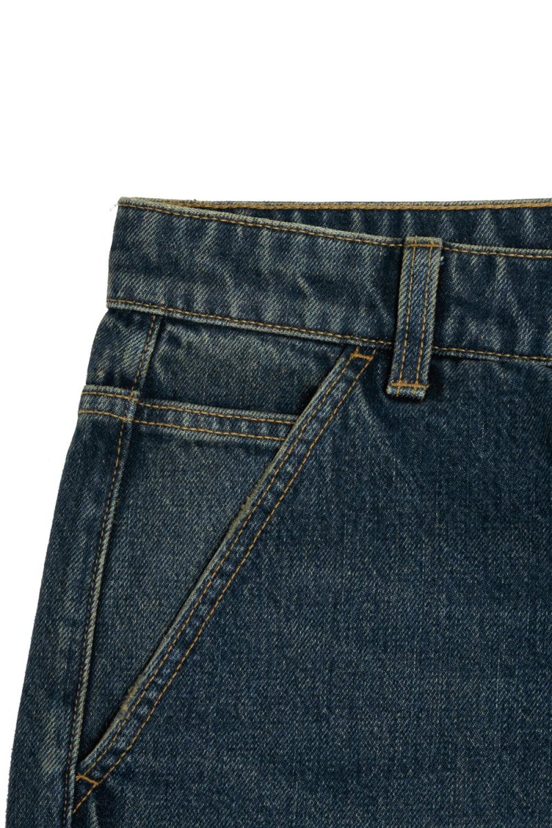 JEAN SKATER BMK-Vintage Dark Blue Denim - Imagen 7