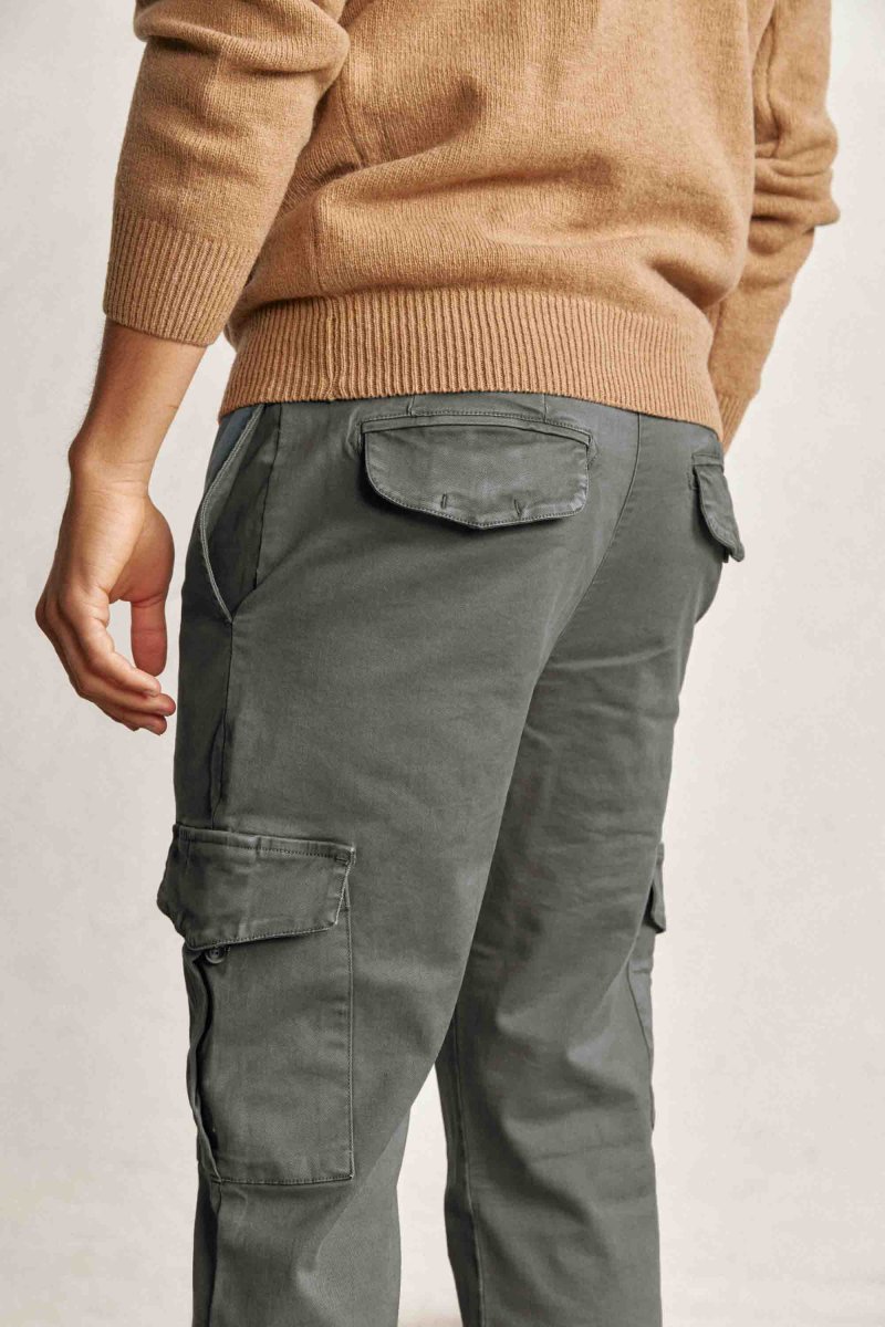 Pantalón Cargo - Verde Plomo - Imagen 3