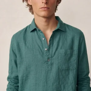 Polera de Lino - Verde (bolsillo)