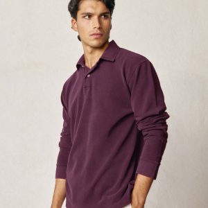 Polo Manga Larga - Burdeos