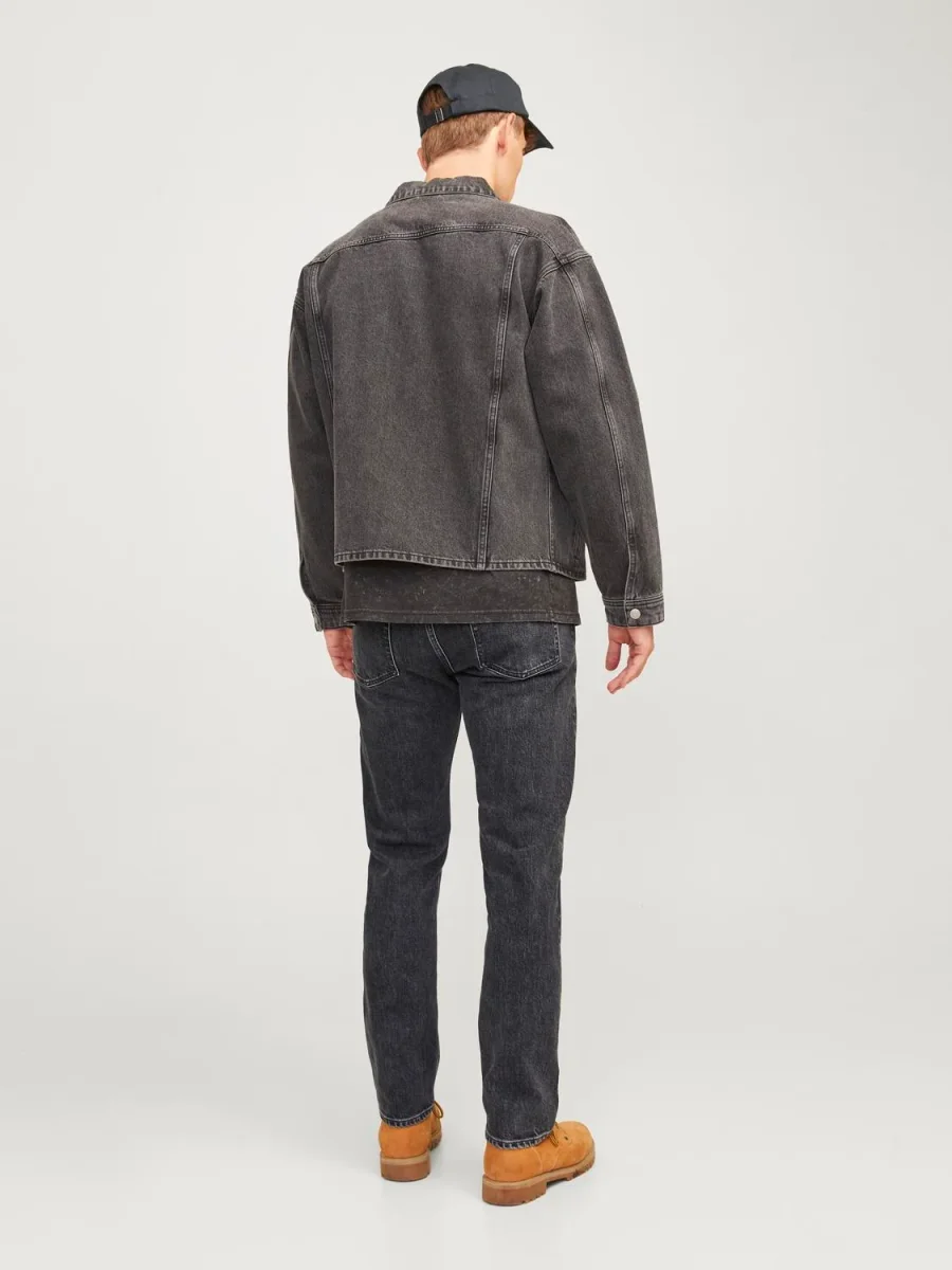 JEAN RELAXED TIRO ALTO CHRIS 079 - Black Denim - Imagen 5