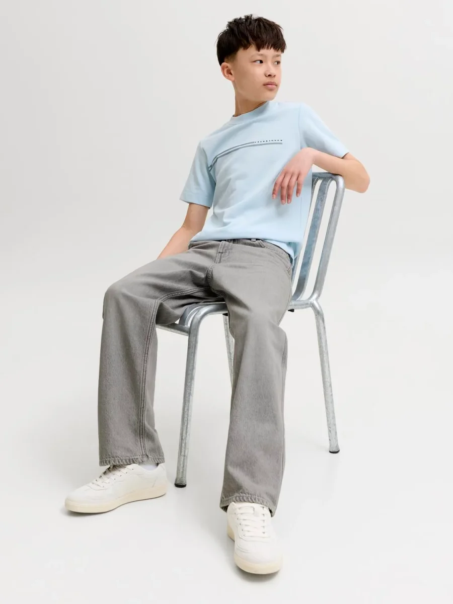 JEAN BAGGY TIRO ALTO ALEX 504 JNR - Grey Denim - Imagen 4