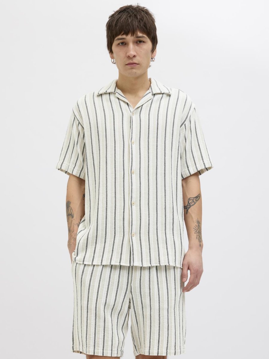 CAMISA RELAXED RAYAS COBA - Celadon Tint - Imagen 9