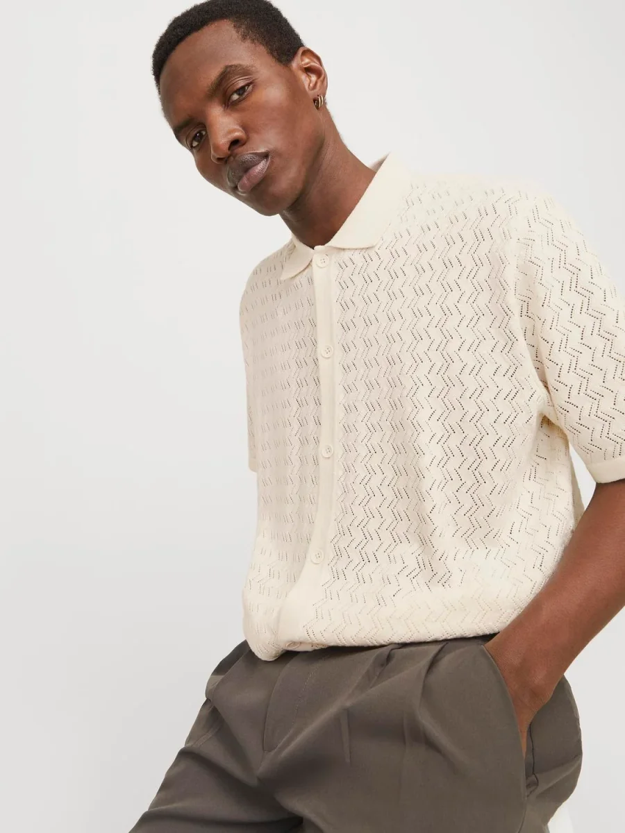 POLO LOOSE TEJIDO RAYAS TYLER - Sea Salt - Imagen 4