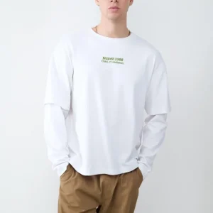 CAMISETA MANGA LARGA PIZZA BMK-White