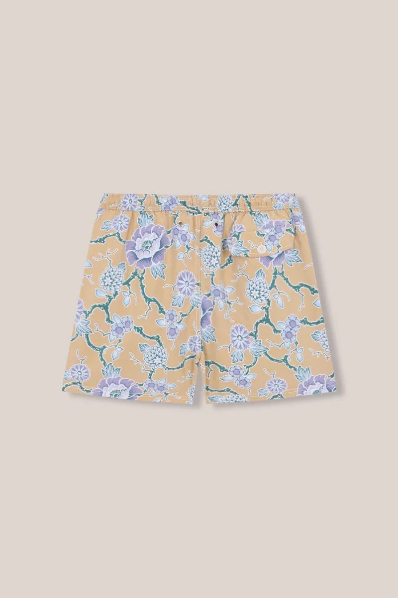 Traje de Baño / Bañador - Amarillo Flores - Imagen 3