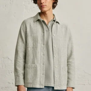 Sobrecamisa de Lino - Beige