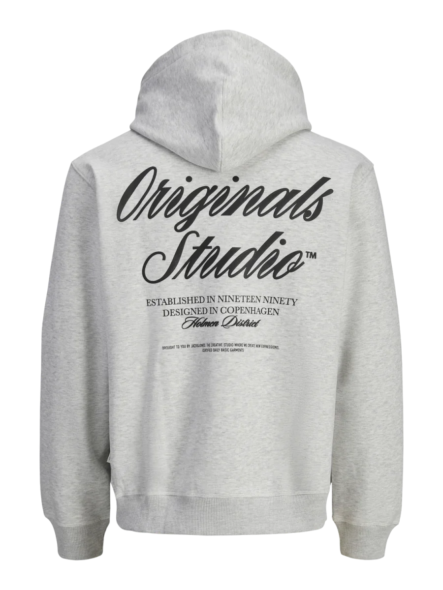 CANGURO LOOSE ESTAMPADO NORREBRO - White Melange - Imagen 7
