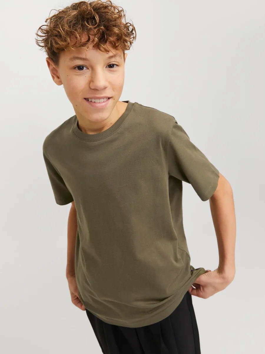 CAMISETA REGULAR ORGANIC JNR - Olive Night - Imagen 4