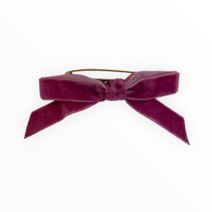 BROCHE LAZO TERCIOPELO