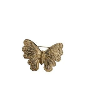 BROCHE MARIPOSA DORADO