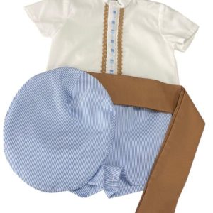 TRAJE FLAMENCO NIÑO RAYA CELESTE