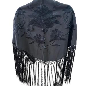 MANTONCILLO BORDADO M5 NEGRO