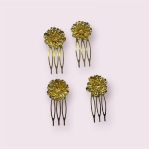 PACK DE 4 PEINECILLO FLOR