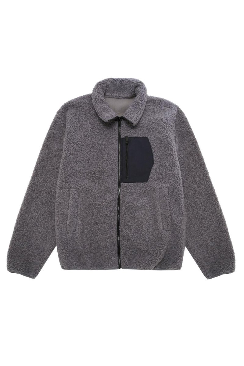 CAMPERA TEDDY BOLSILLO-Concrete Grey - Imagen 5