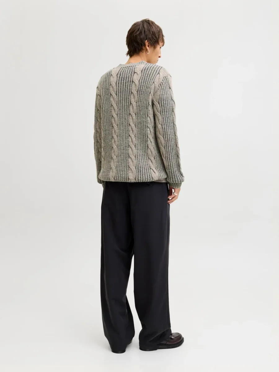 SWEATER RELAXED ACANALADO CARL - Volcanic Ash - Imagen 5