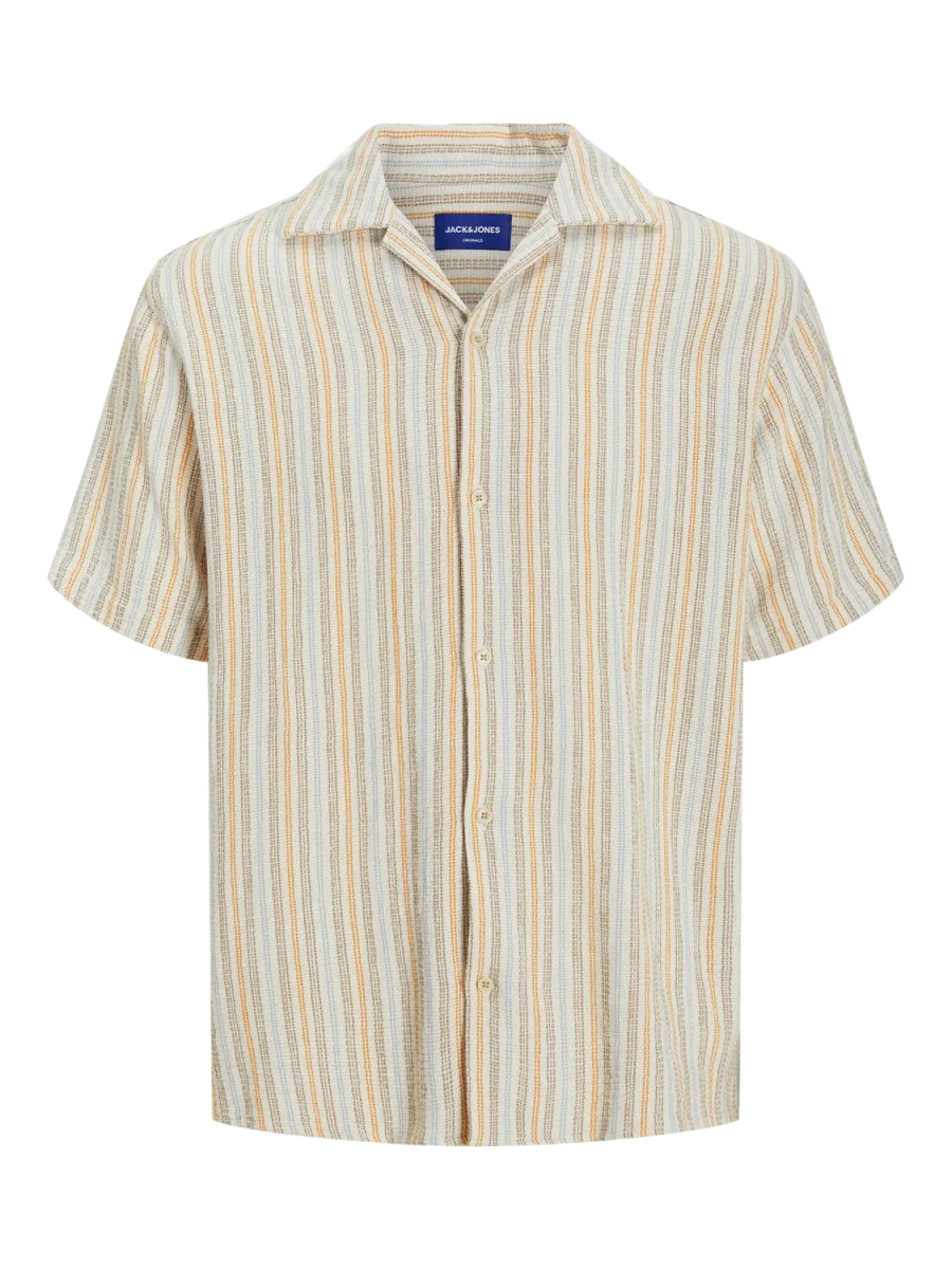 CAMISA RELAXED RAYAS COBA - Golden Apricot - Imagen 9