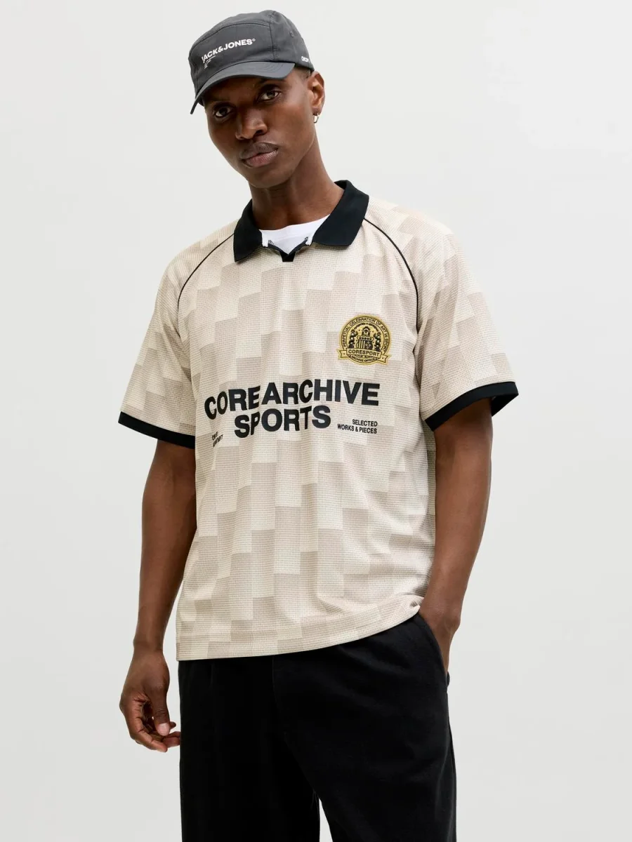 CAMISETA LOOSE POLO FÚTBOL - Sweet Corn AOP:AOP