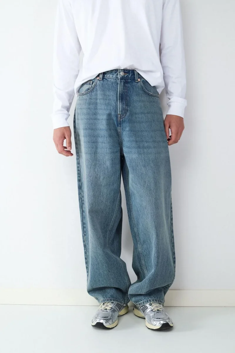 JEAN BAGGY LOOSE BMK-Blue Denim