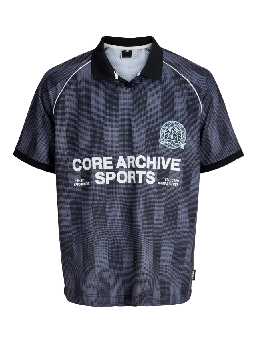 CAMISETA LOOSE POLO FÚTBOL - Black AOP:AOP - Imagen 6
