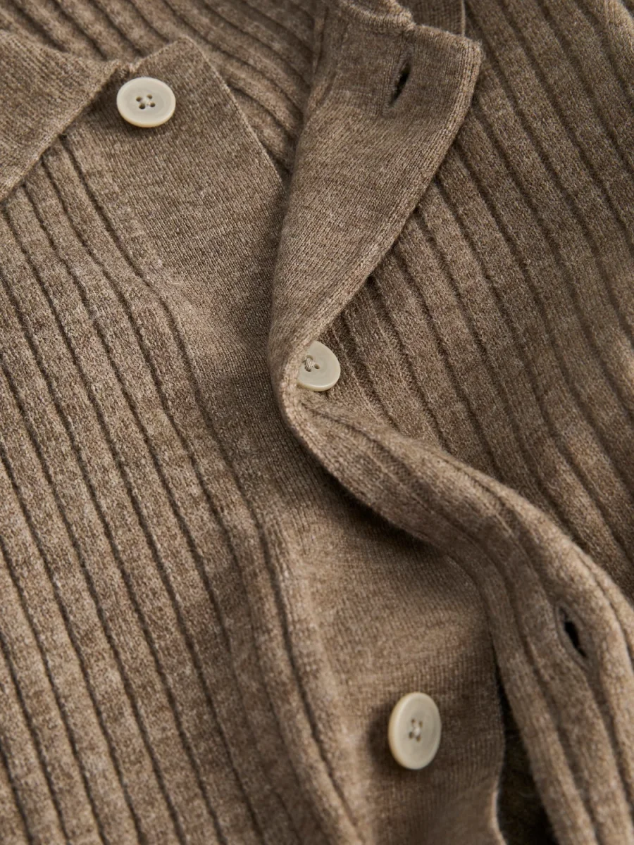 CARDIGAN REGULAR BLAISAC - Brindle Detail:Melange - Imagen 4