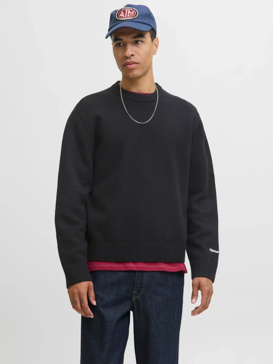 BUZO LOOSE TEJIDO NORREBRO - Black - Imagen 2
