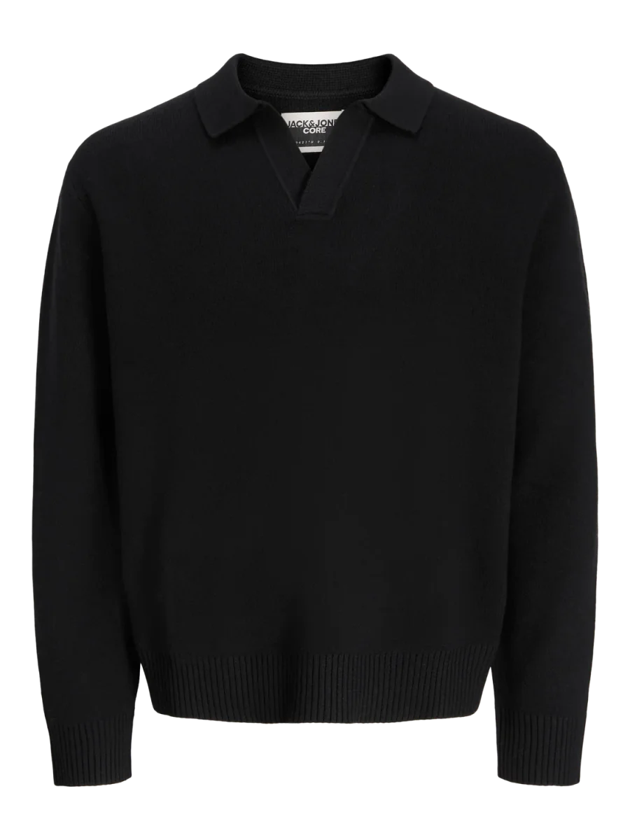 POLO LOOSE TEJIDO COVER - Black - Imagen 6
