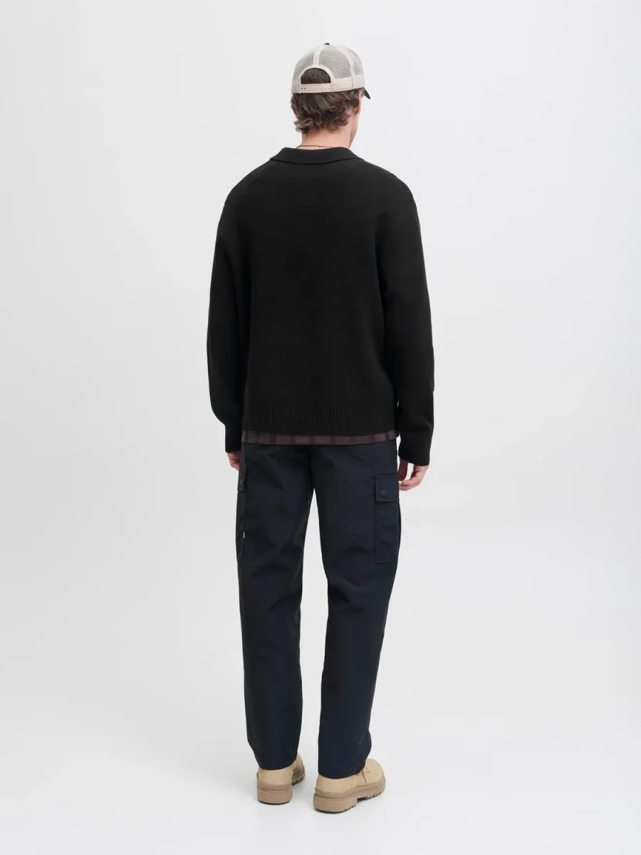 POLO LOOSE TEJIDO COVER - Black - Imagen 5