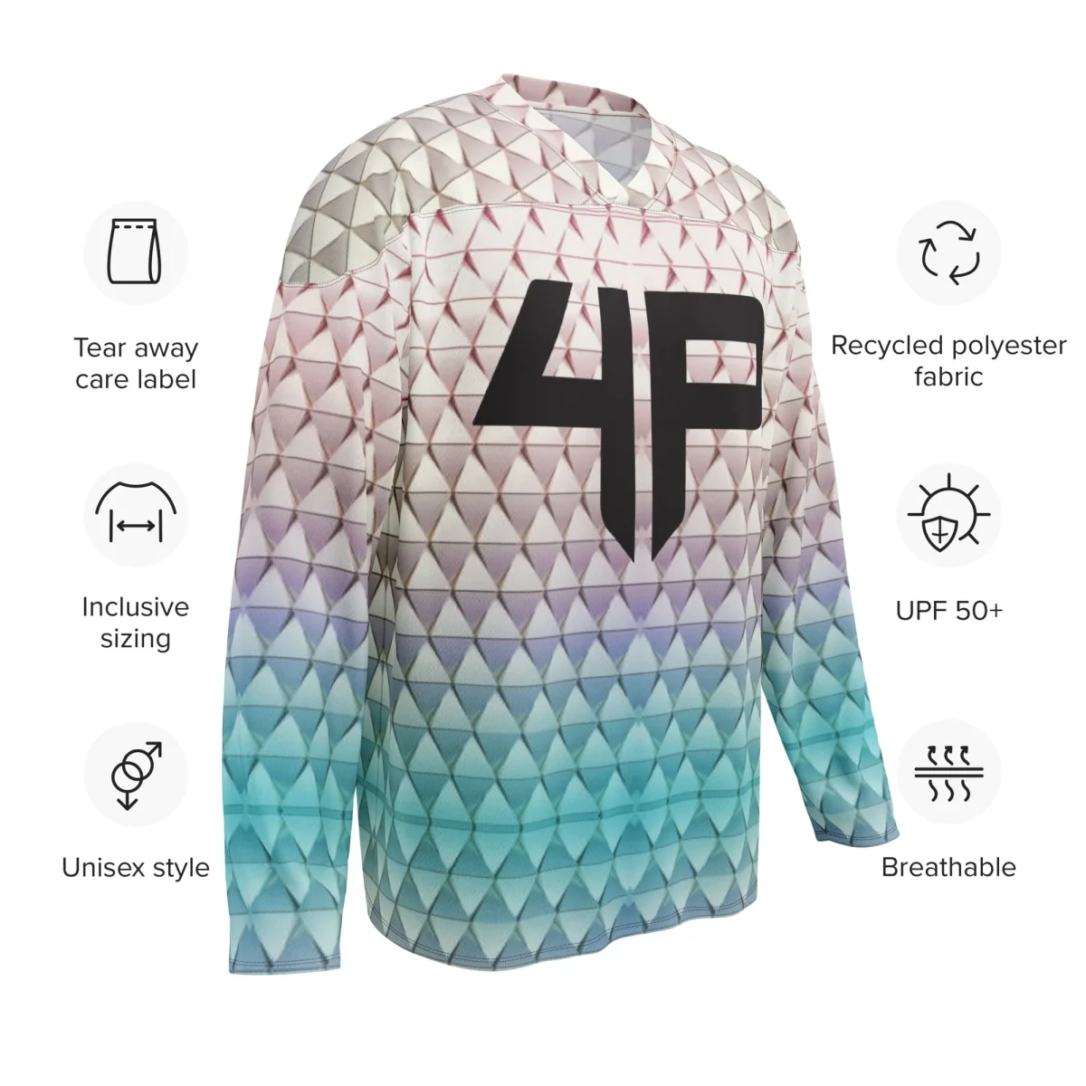 Recycled hockey fan jersey - Imagen 4