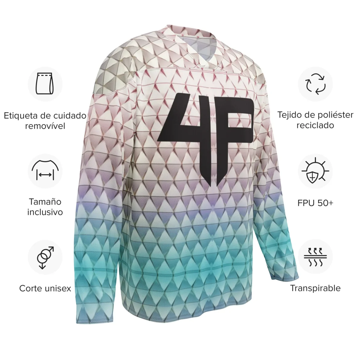 Recycled hockey fan jersey - Imagen 9