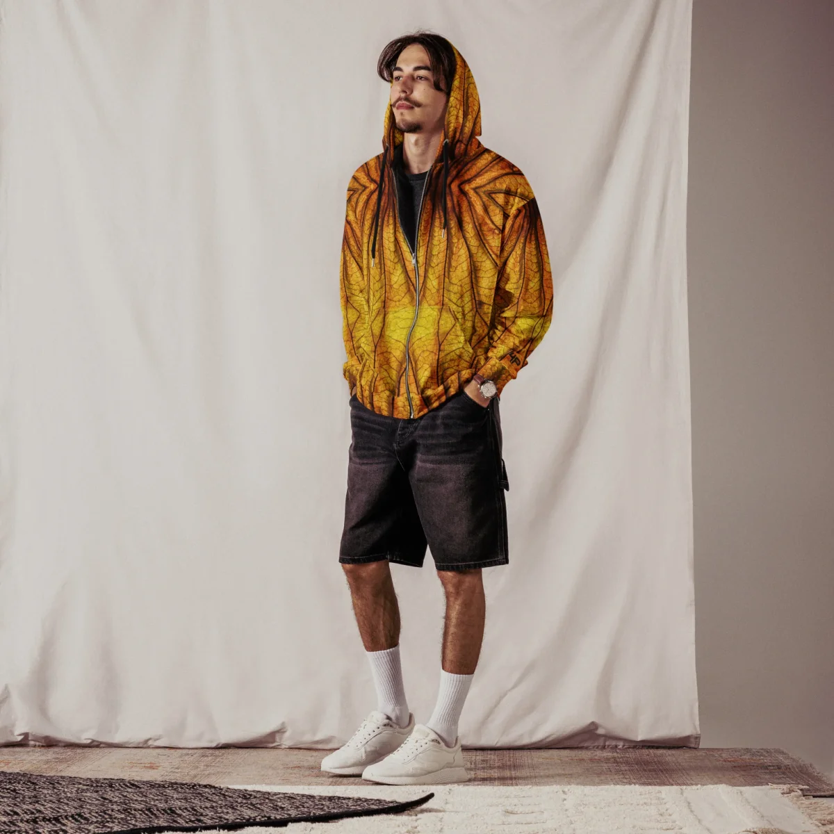 Sudadera con capucha y cremallera unisex - Imagen 2
