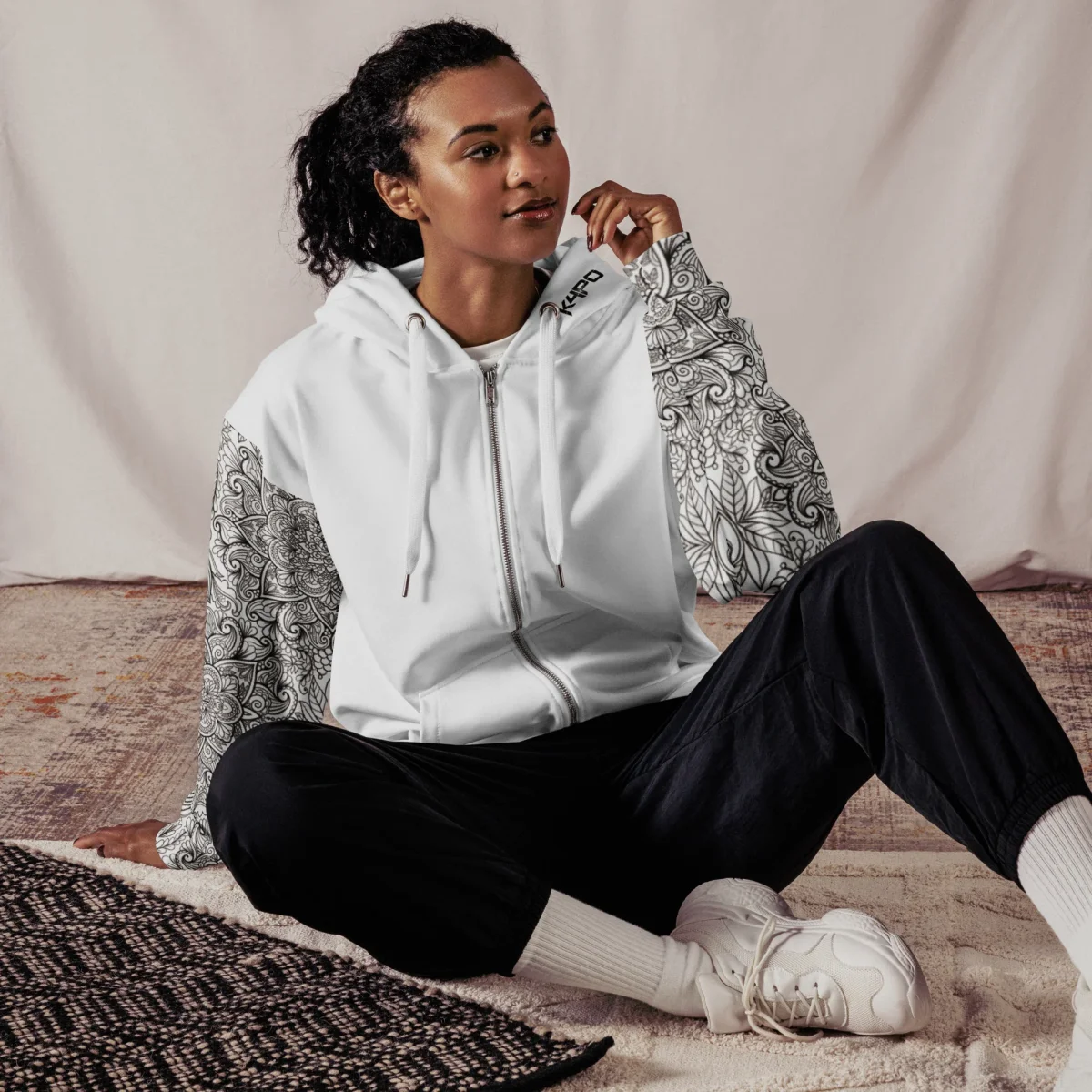 Sudadera con capucha y cremallera unisex - Imagen 2