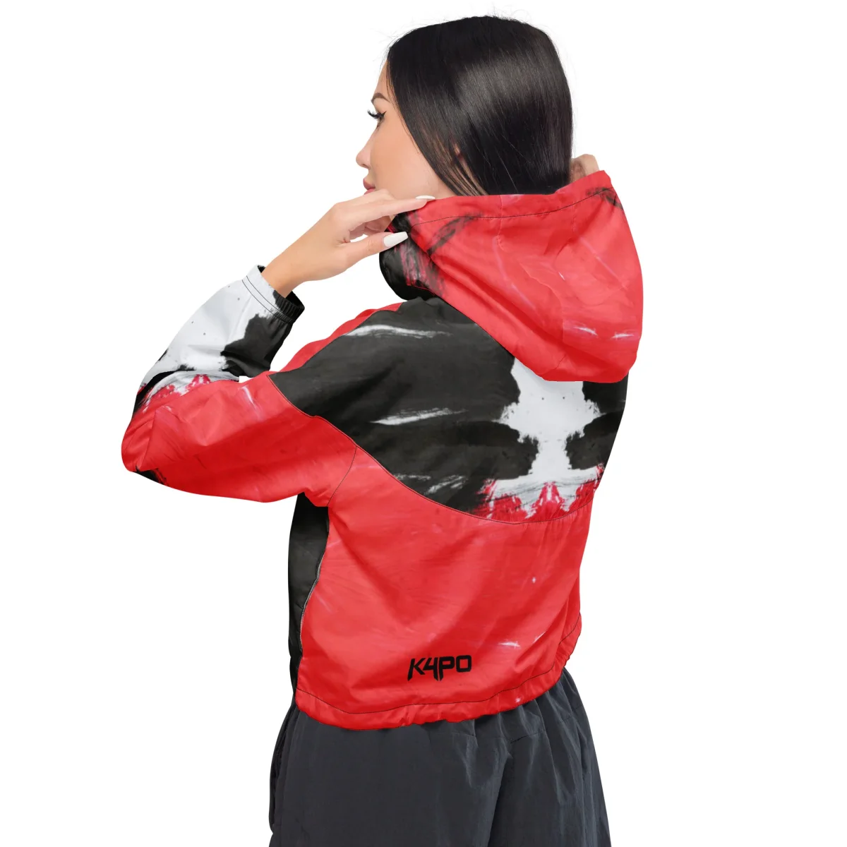 Cortavientos crop para mujer - Imagen 3