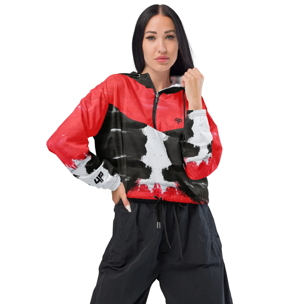 Cortavientos crop para mujer - Imagen 2
