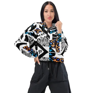 Cortavientos crop para mujer