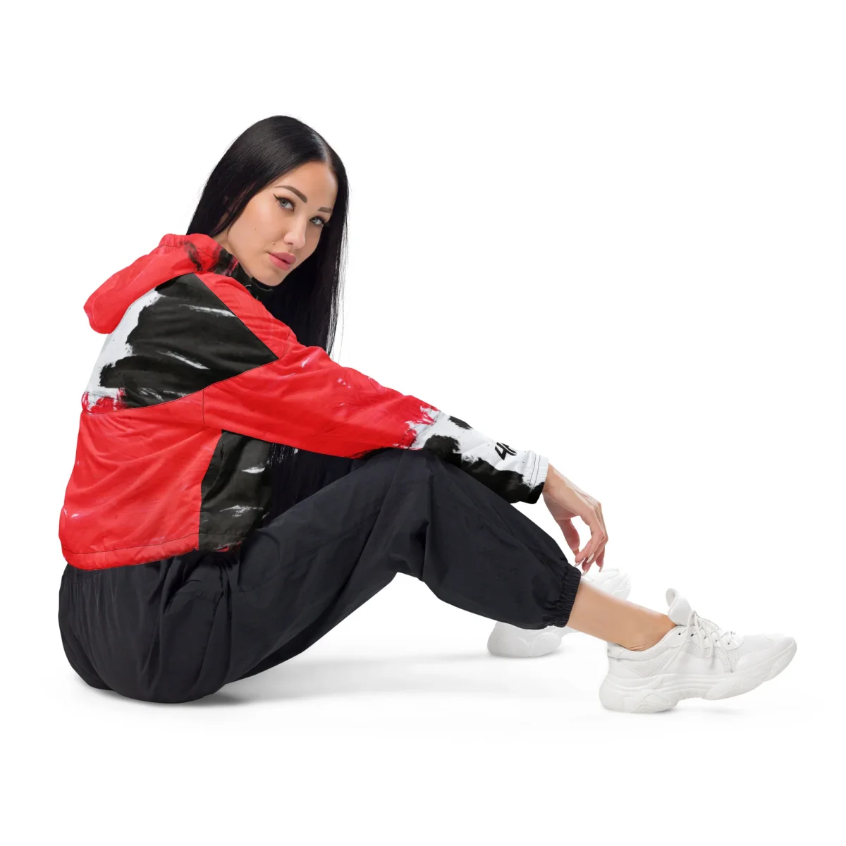 Cortavientos crop para mujer - Imagen 4