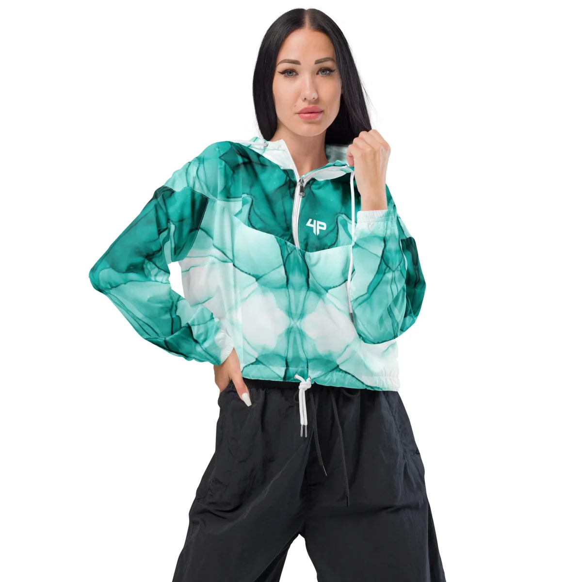 Cortavientos crop para mujer - Imagen 2